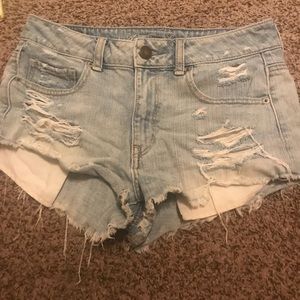 AE High waisted jean shorts